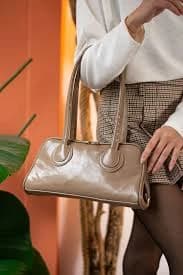 HONEY BAG Roy Uzun ı Baget Açıq Qəhvəyi Əl və Çiyin Qadın Çantası